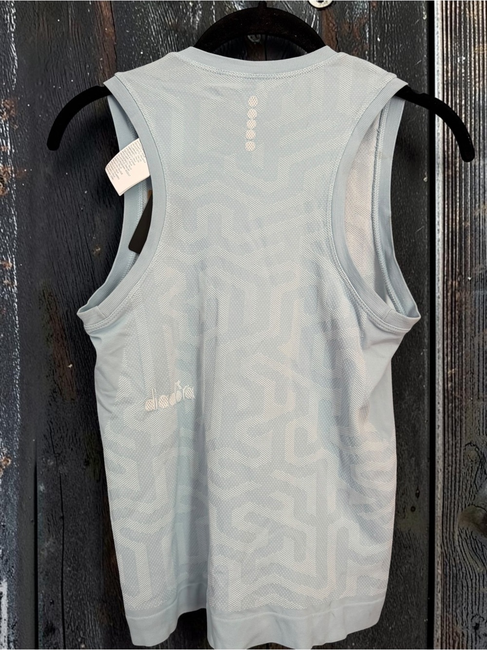 Diadora Tank Stratouno NWT XS/S Blue Dryarn Activewear Made in Italy - Picture 9 of 12